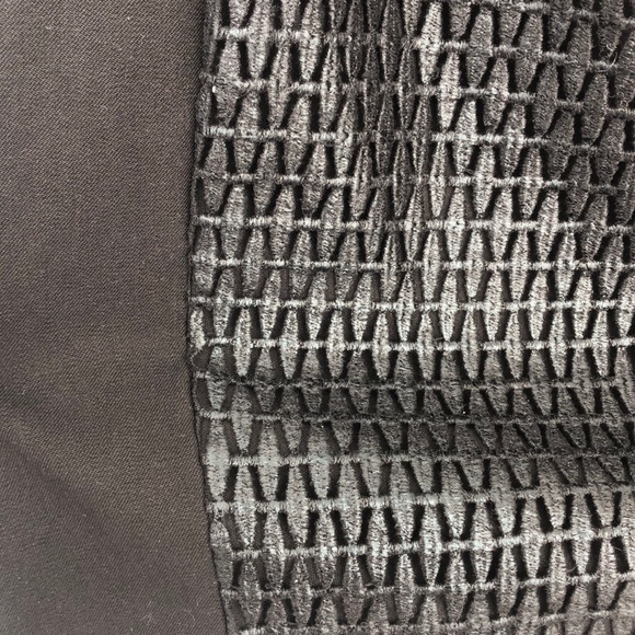 Black/leather detail Banana Republic skirt - Picture 5 of 5